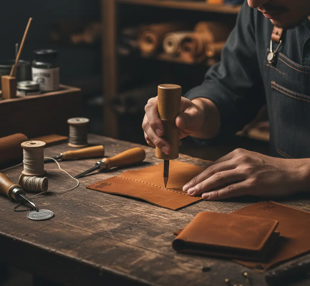 Artisan Crafting Leather